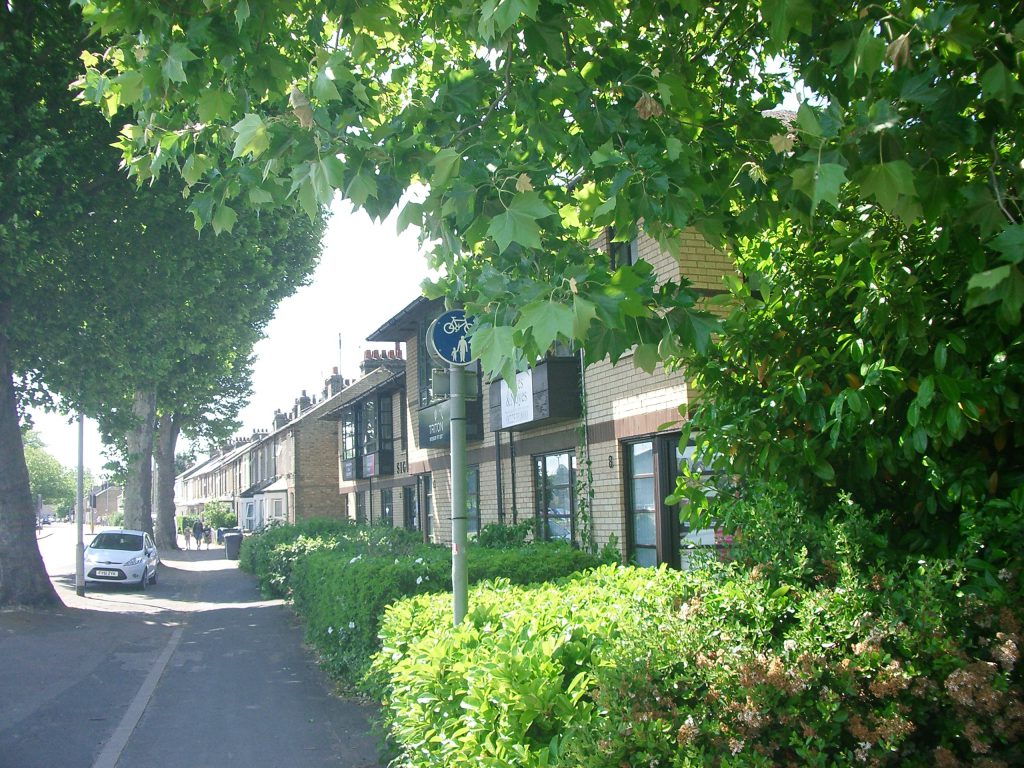 The Start of the Cycle Path